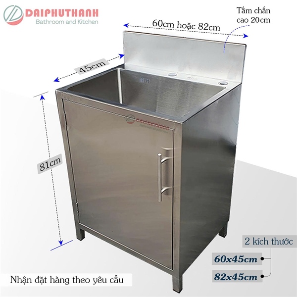 Tủ chậu chén inox 1 hộc (I)