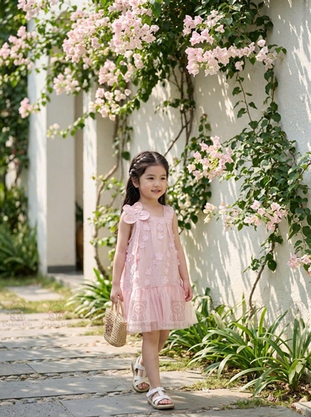 Váy đính hoa Morela 6777 - Hồng