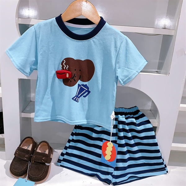 Bộ NT con voi màu xanh dễ thương (90-130)