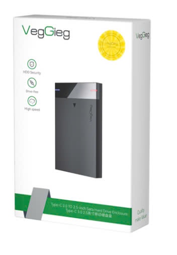 Vỏ box ổ cứng SSD USB TYPE-C 3.0 10Gbps VEGGIEG V-GM02 (6T)