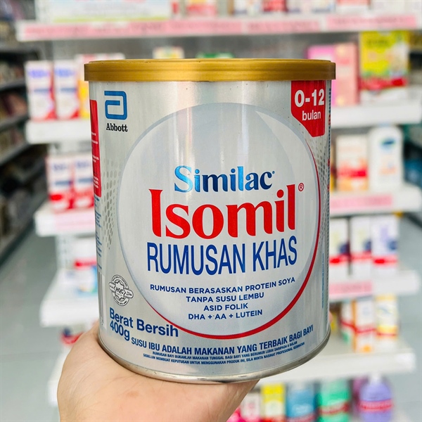 Sữa dị ứng đạm bò Similac Isomil Plus 400g 12M+