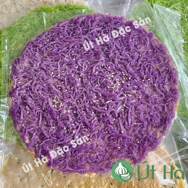 Bánh Tráng Dừa Non - Vị Lá Cẩm