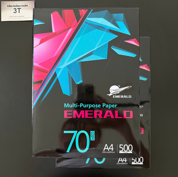 Giấy A4 trắng Emerald 70gsm giấy nhập khẩu (500 tờ/Ream)