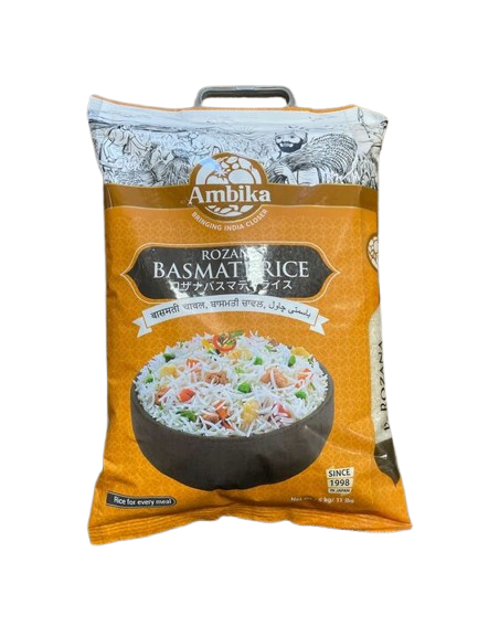 Rozana Basmati Rice（ロザナ バスマティ ライス）【インド】,【5kg】 1袋 (pack)