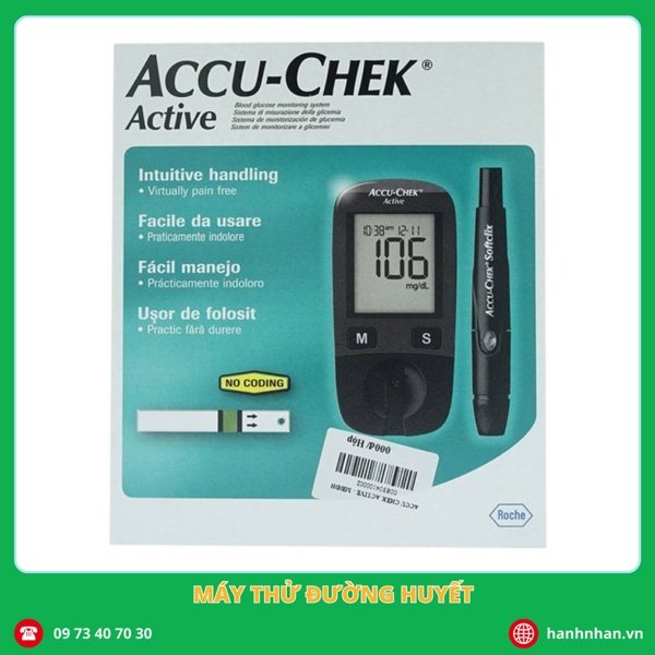 ( Máy Đo Đường Huyết )Accu-Check Active Set mg/dl