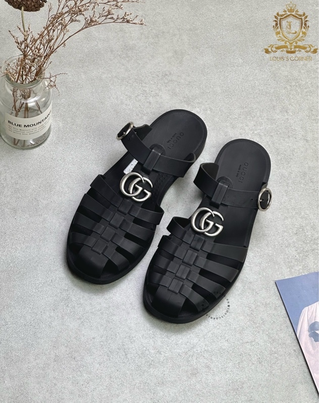 Sandal Gucci double G mule black