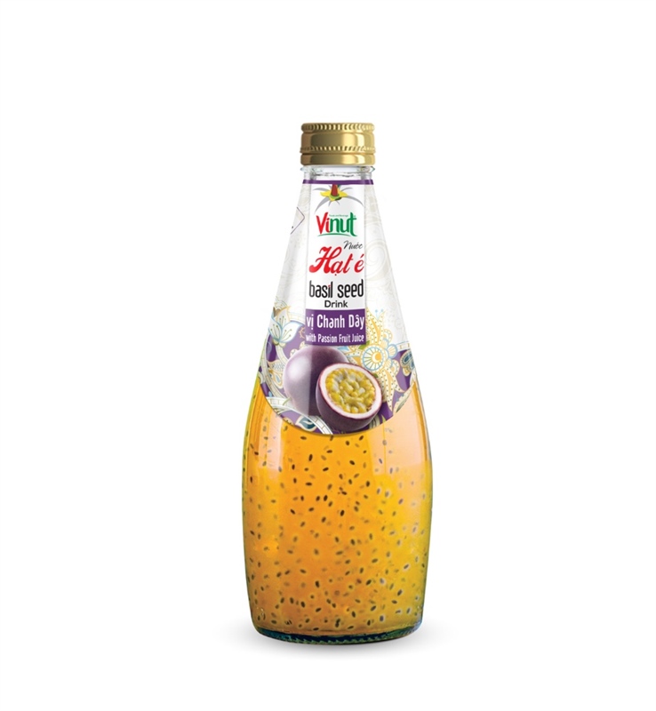 Nước hạt é Basil Seed vị Chanh Dây 290ml