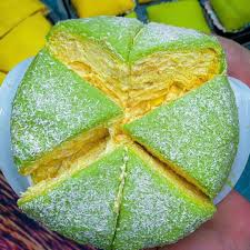 【冷凍】Bánh Sầu Lá Dứa Phú Sĩ Xanh（バインサウ ラーズア / バンダンリーフケーキ）【ベトナム】,【16cm】