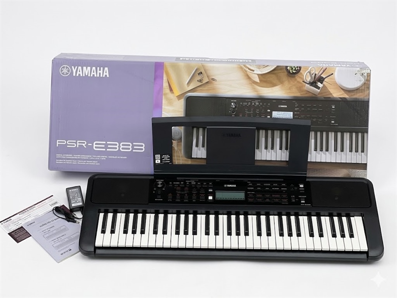 Đàn organ Yamaha kèm adaptor PSR-E383//E