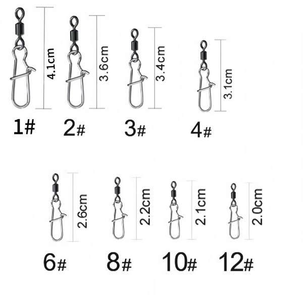 Khoá Lure trơn 1,2,3,4,5,6,8,10,12
