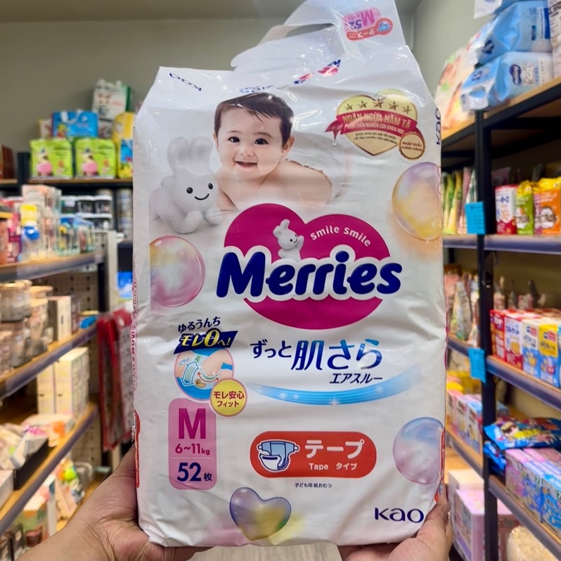 Tã dán Merries M52 (6-11kg)