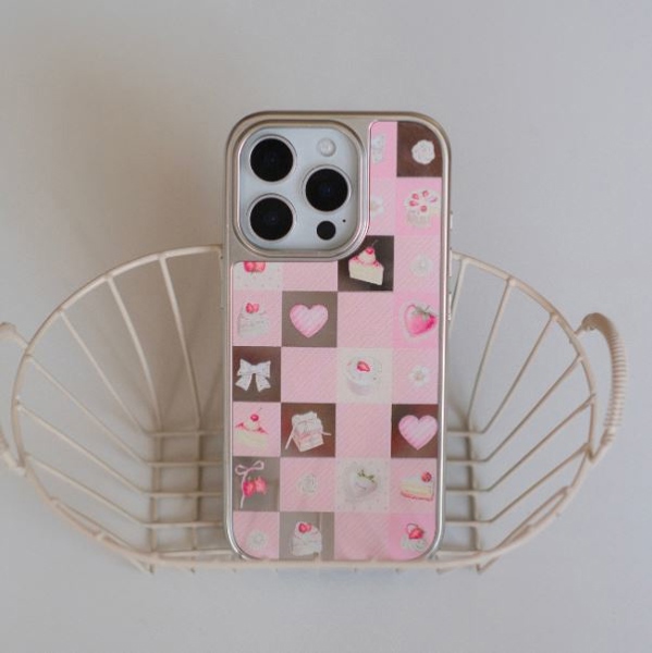 Case Caro Hồng Tim Bánh Ngọt - 13/14
