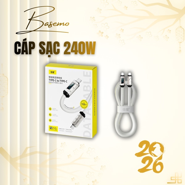 Cáp sạc Basemo 240W