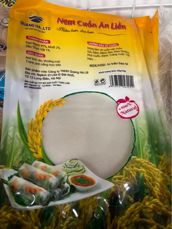 Bánh đa nem ăn liền Quang Ha