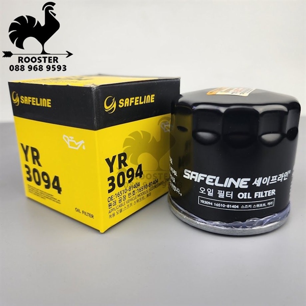 SafeLine - Lọc nhớt động cơ (Gas, lọc sắt) - Swift, Ertiga, Ciaz, Carry, Celerio, XL7, Blind, Wagon (Cái)
