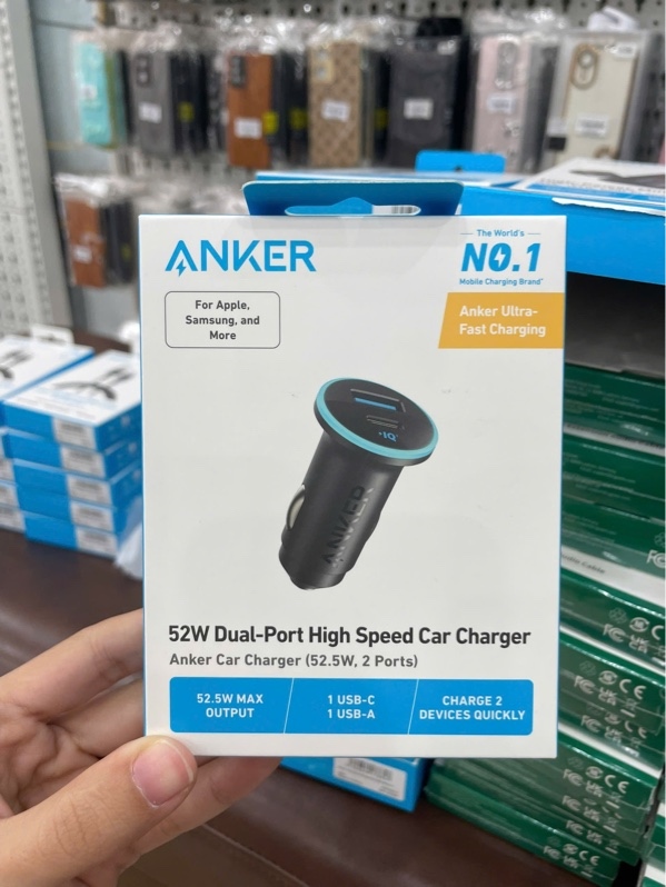 Tẩu sạc ANKER 323 1C1A 52.5W A2735