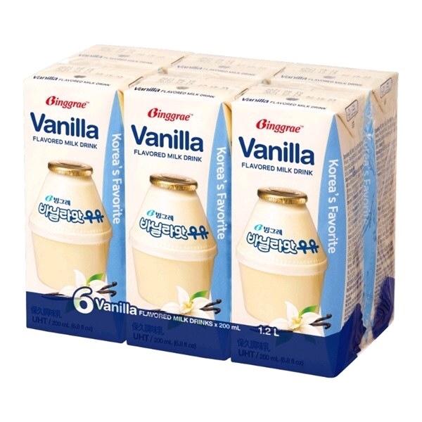 Sữa Tiệt Trùng Vị Vani - Vanilla Flavored Milk Drink ( 200ml × 24pcs)