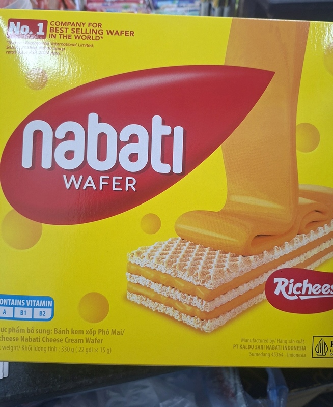 Bánh Kem Xốp Phô Mai Richeese ( Nabati cheese Cream Wafer 330g