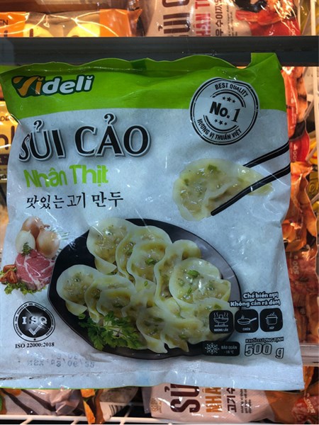 Sủi cảo nhân thịt Videli 500g