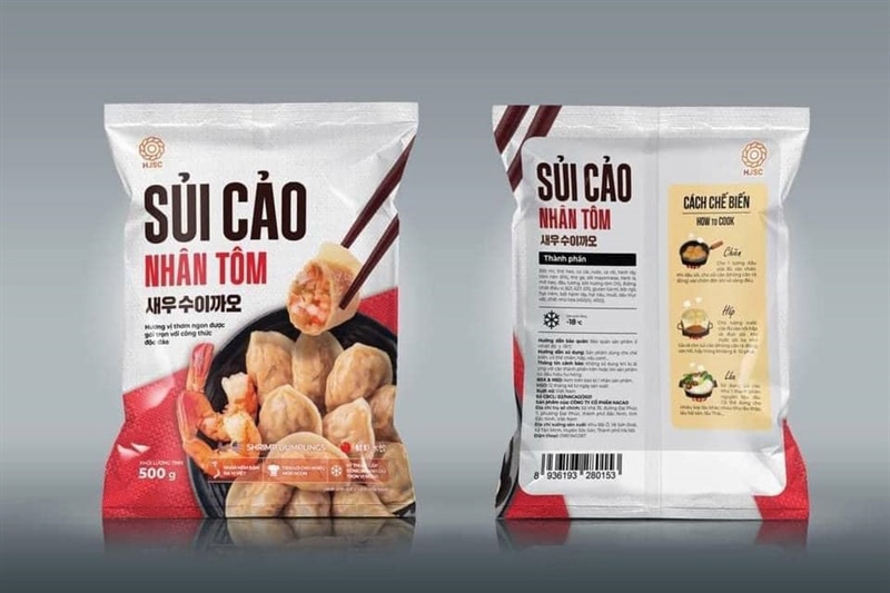 Sủi cảo nhân tôm Videli 500g