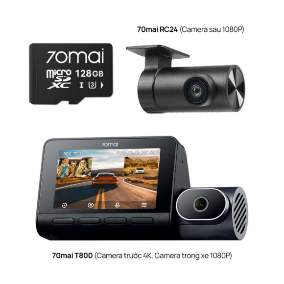 70Mai T800 / Camera hành trình 3 mắt hãng 70Mai