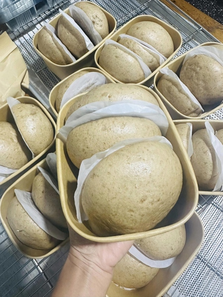 Bánh bao nguyên cám gà nấm fomai