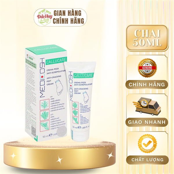 Kem Medicosh Callucare giảm nứt gót và ngừa chai sạn tuýp 50ml