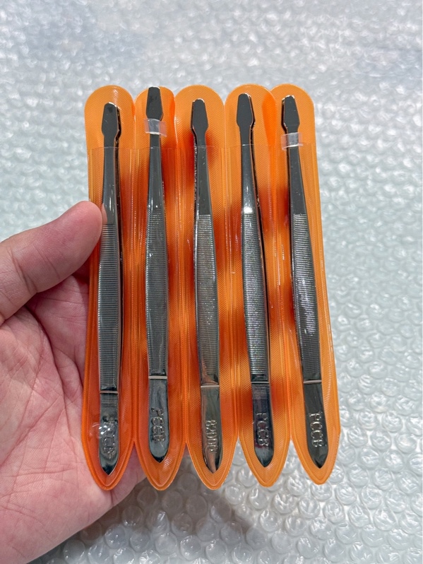 Nhíp/Panh/Kẹp Gắp Tem PCCB - Màu Bạc 12cm - Thép Không Gỉ Cao Cấp | Dụng Cụ Sưu Tầm Tem Bưu Chính