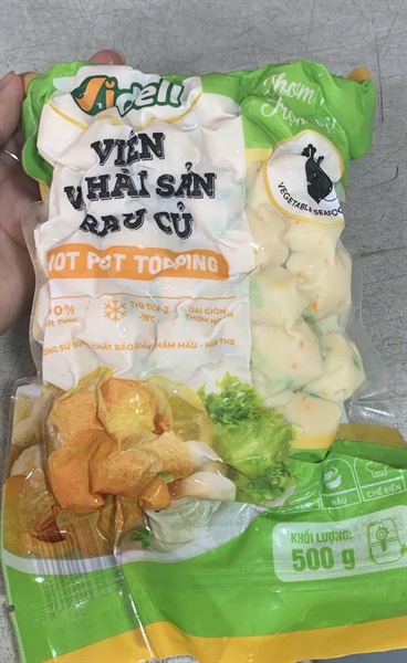 Viên vị hải sản rau củ Videli 500g