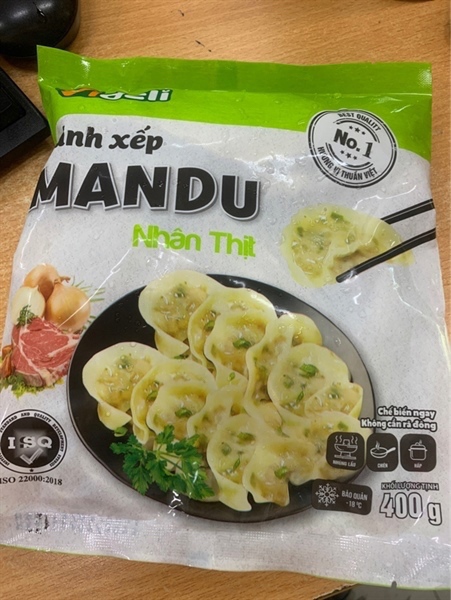 Bánh xếp Mandu nhân thịt Videli 400g