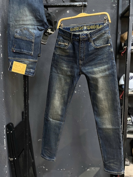 Jean Dài QCSC- DSKN1526 - Xanh was lau phủ dơ