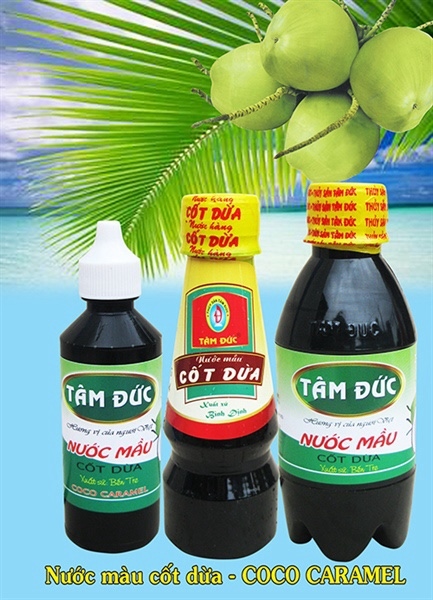 Nước mầu cốt dừa Tâm Đức 100gr/lọ