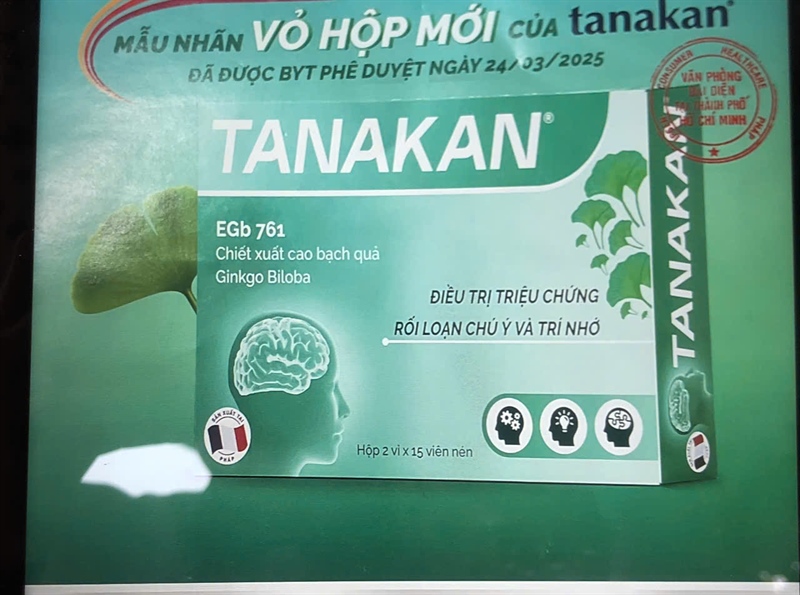 Tanakan 40mg (K*130H*2vỉ*15viên) - Beaufour Ipsen