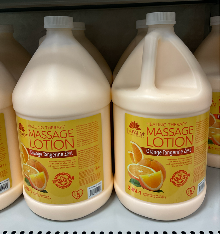 Healing Therapy Massage Lotion Gallon (4 gal per case) Orange Tangerine Zest