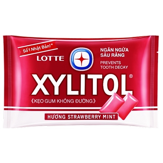 Kẹo Gum Xylitol Hương Strawberry Mint 11.6G