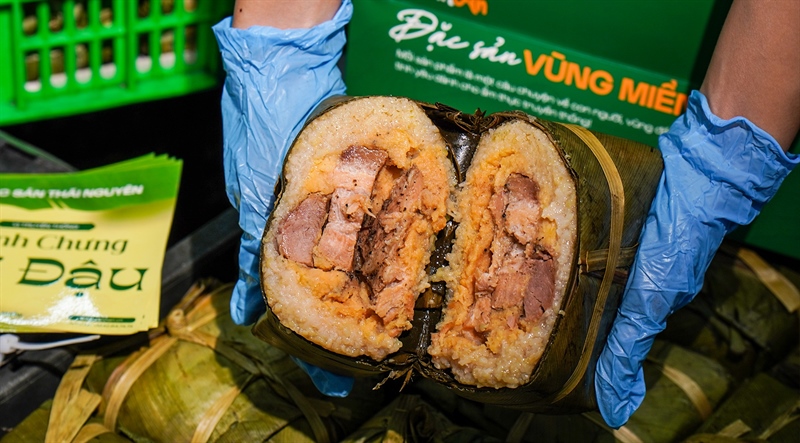 Bánh chưng Bờ Đậu Thái Nguyên vuông loại đặc biệt