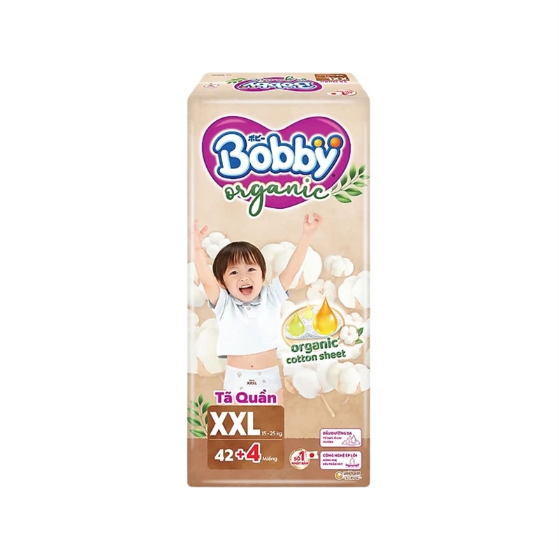 Tã quần Bobby Organic XXL42 (15-25kg)