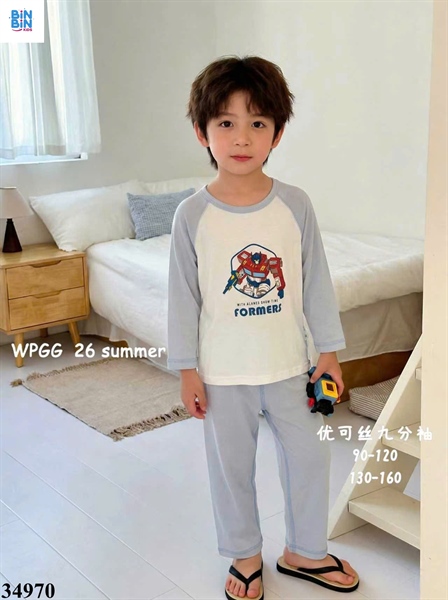 34970-Bộ tencel TD siêu nhân jormers