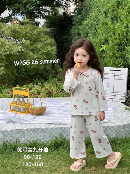 34936-Bộ tencel TD cô bé quàng khăn đỏ