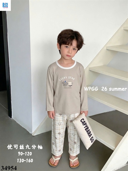 34954-Bộ tencel TD gấu cún lucky