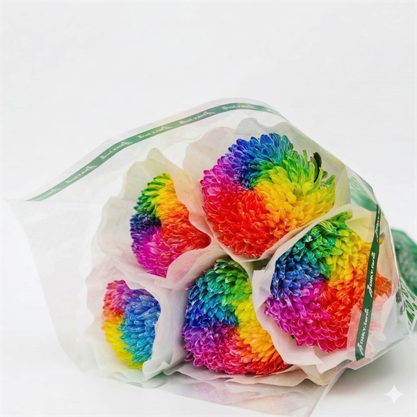 Hoa Cúc Mẫu Đơn Cầu Vồng