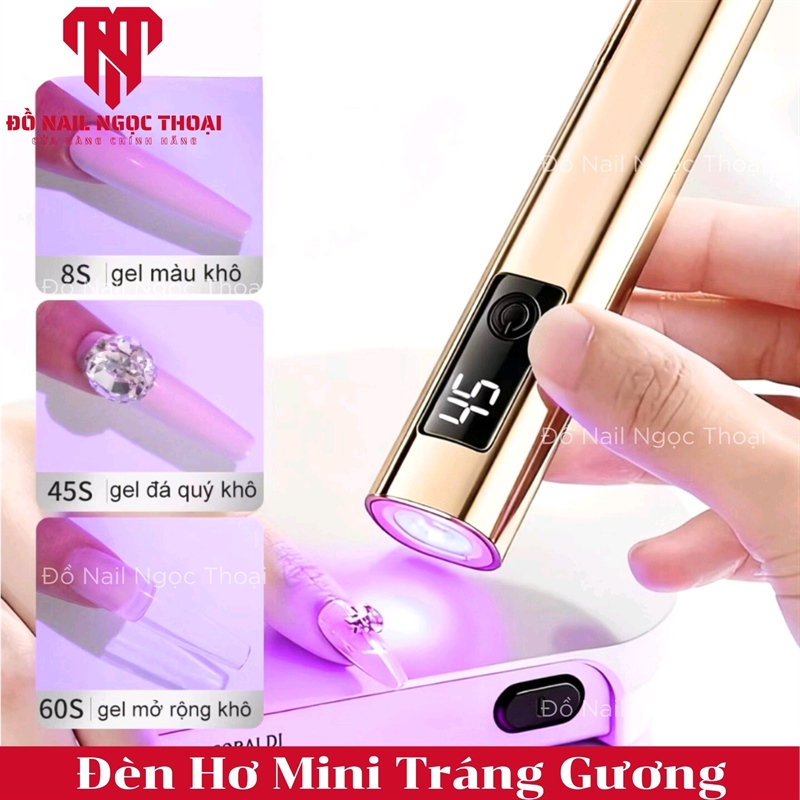 Đèn Hơ Mini Tráng Gương - Vàng