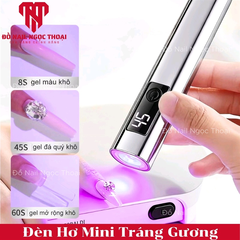 Đèn Hơ Mini Tráng Gương - Bạc