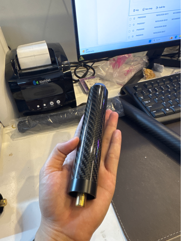 Khúc nối Carbon Longoni - LT 18cm