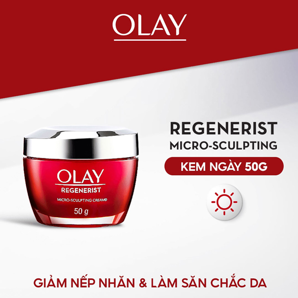 (VAT) Kem Dưỡng Olay Regenerist Ngừa Lão Hóa Da BAN NGÀY 50g - ĐỎ