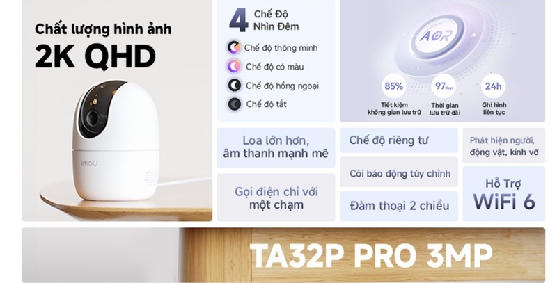 Camera IP 360 Độ IMOU TA32P Pro