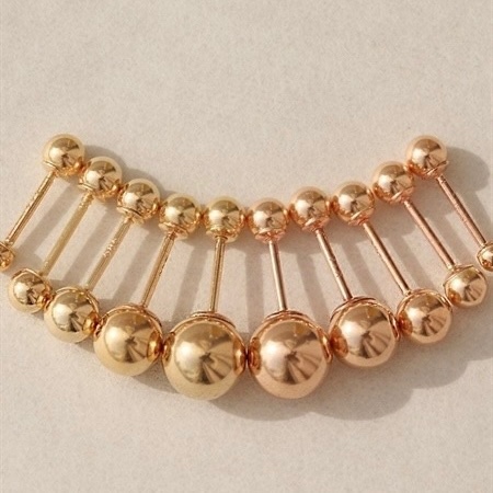 14K Gold Ball piercing