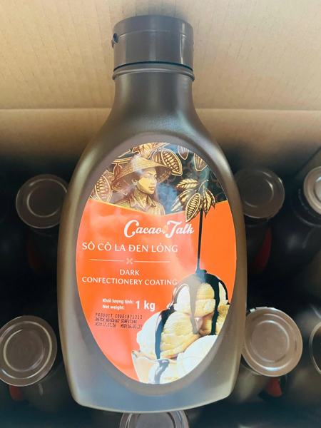 Sốt socola đen lỏng cacao Talk 1kg (NH)