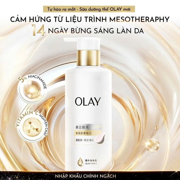 (VAT) Dưỡng thể trắng da Olay Vitamin C