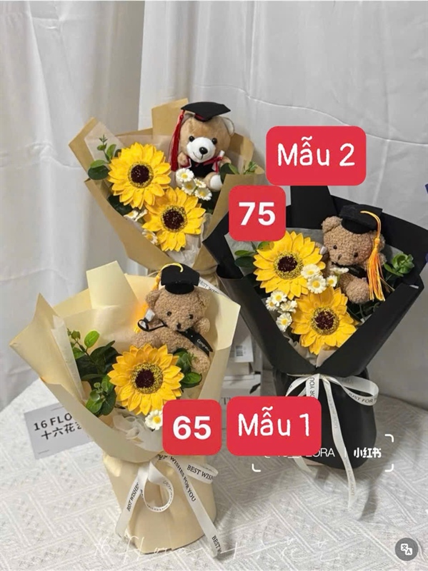 Hoa gấu hướng dương 65k/bó (lố 5)